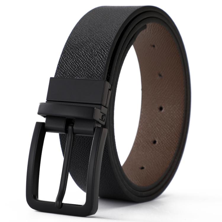Dandali Rotating Pin Buckle Reversible Men Belt, 120cm
