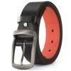 Dandali L6014 Men Pin Buckle Belt Casual Vintage Microfiber Pant Belt, 110cm, 115cm, 120cm, 125cm