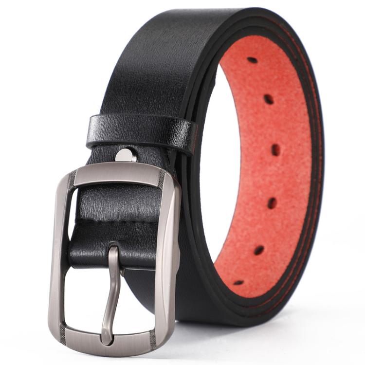 Dandali Men Alloy Pin Buckle Microfiber Belt Casual Jeans Belt, 110cm, 115cm, 120cm, 125cm