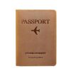 Crazy Horse Leather Passport Holder Ticket Case Travel Document Organizer For Men & Women