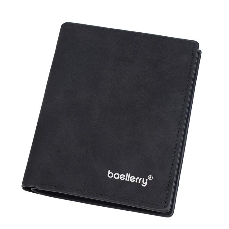 Baellerry D3082 Men Short Style Multi Card Slot Frosted Ticket Holder Wallet