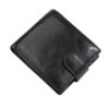Baellerry D3065 Men Three Fold Short Style Zipper Wallet Snap Closure Multi Card Slot Billfold