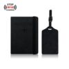 PU Leather Slim Passport Holder and Luggage Tag Combo RFID Blocking Travel Passport Organizer Wallet