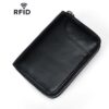 YP207 Short-Style Multi-Card Slot Accordion Card Wallet Unisex Zippered Credit Card Pouch