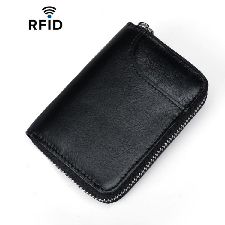 YP207 Short-Style Multi-Card Slot Accordion Card Wallet Unisex Zippered Credit Card Pouch