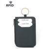 CQ-522 Zippered Coin Card Wallet RFID Anti-Skimming ID Card Case, Leather Black, Microfiber Black, Microfiber Brown, Microfiber Coffee, Microfiber Red