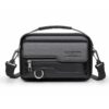 WEIXIER D823 Men PU Waterproof Flip-Top Crossbody Bag Commuting Shoulder Bag