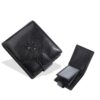 Baellerry D3064 Men Vintage PU Leather Slim Wallet Retro Snap Closure & Zippered Coin Pocket