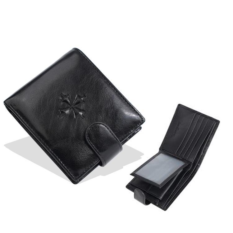 Baellerry D3064 Men Vintage PU Leather Slim Wallet Retro Snap Closure & Zippered Coin Pocket