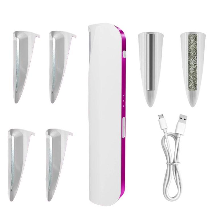 Electric Hair Remover With Light Ultrasonic Shaver Eyebrow Trimmer, 1 White, 1 Pink, 2 White, 2 Pink