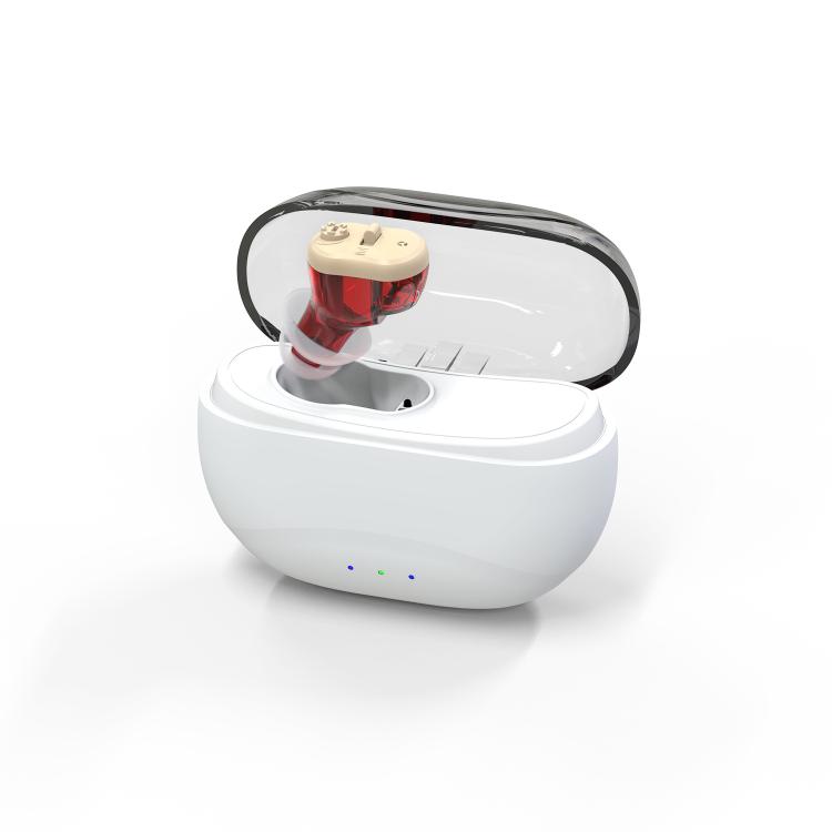 16-Channel Invisible In-Canal Hearing Aids With Smart Noise Reduction Chip & Magnetic Charging Case
