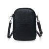 Women Solid Color Pebble Grain Flap Phone Bag Versatile Commuting Shoulder Crossbody Bag