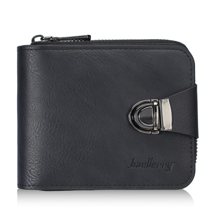 Baellerry D5593 Men Compact Wallet Vintage Zipper Coin Purse Multi-Card Holder