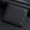 Baellerry D3110 Leather Men Compact Wallet With Lychee Texture Multiple Card Slots