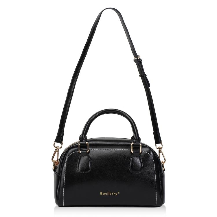 Baellerry N8942 Women Vintage Waxed Leather Tote Bag Crossbody Shoulder Bag