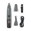 Fully Washable Digital Electric Nose Hair Trimmer, 3 In 1 Gray, 3 In 1 White, 4 In 1 Gray, 4 In 1 White