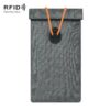 Mobile Signal Shielding Pouch Roll-Up Drawstring Car Key Anti-Theft Bag RFID Credit Card Skimming Protection Pouch