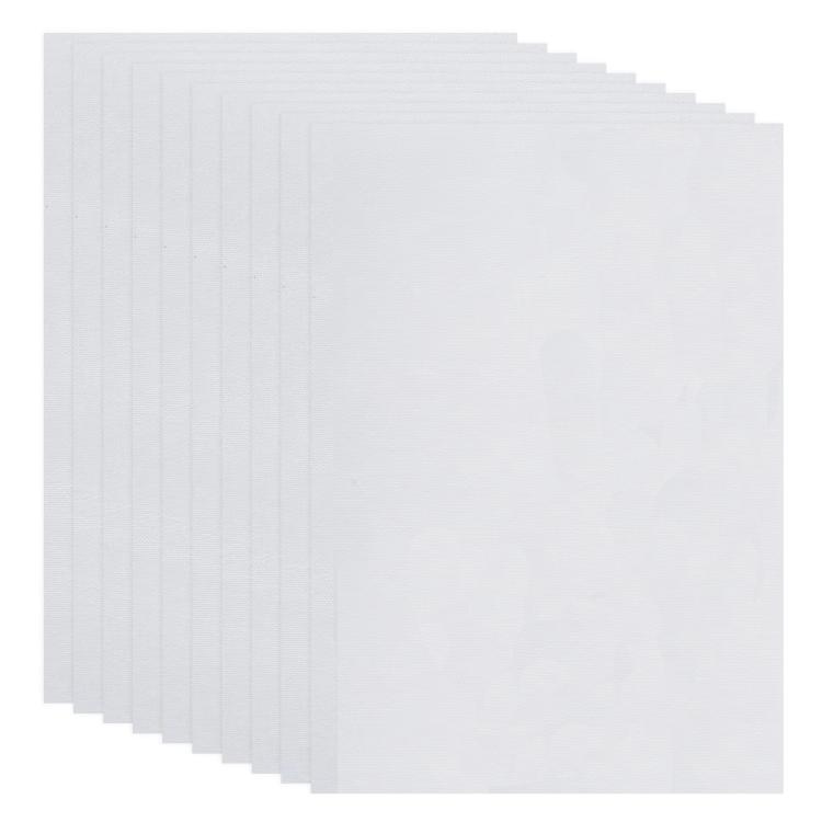 Odorless A4 Water-Soluble Adhesive Non-Woven Fabric Self-Adhesive DIY Embroidery Paper, 10pcs 21 x 30cm