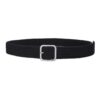 Woven Canvas No Perforation Square Buckle Belt, 105cm