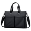 WEIXIER Men Briefcase Laptop Bag Waterproof Business Messenger Bag with Luggage Strap