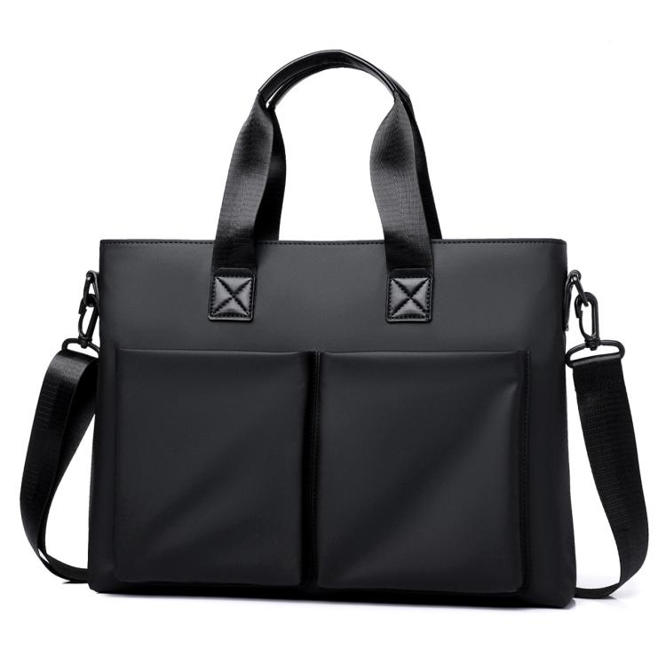 WEIXIER Men Briefcase Laptop Bag Waterproof Business Messenger Bag with Luggage Strap