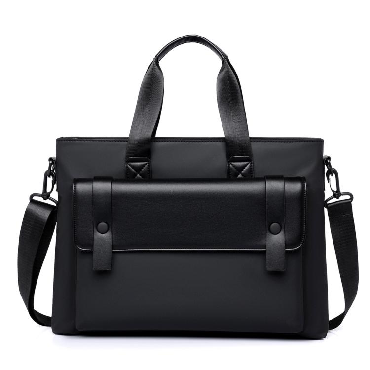 WEIXIER Mens Briefcase Laptop Bag 14 Inch Waterproof Business Messenger Bag Casual Tote Handbag with Luggage Strap