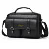 WEIXIER D1109 Mens Horizontal Briefcase Messenger Bag Waterproof PU Leather Shoulder Bag Handbag