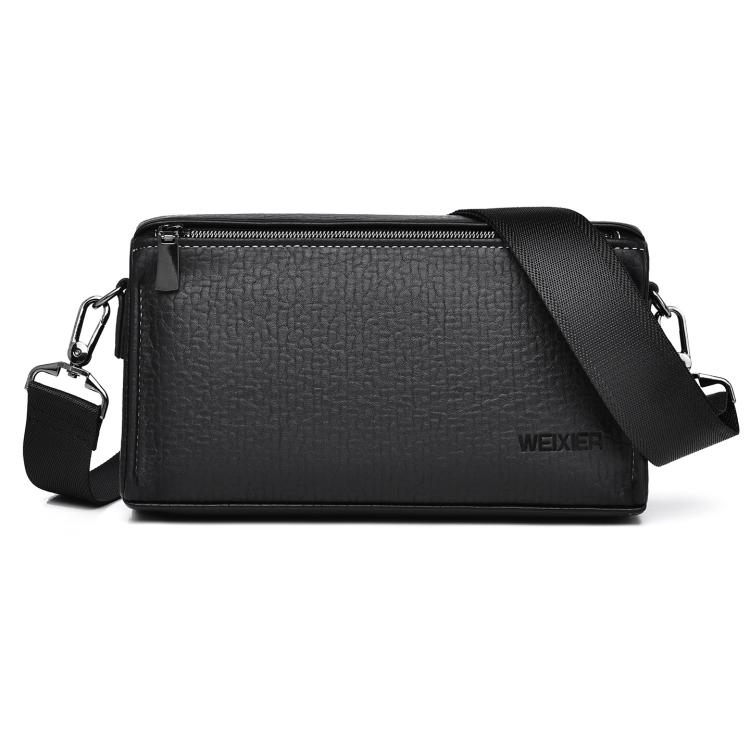 WEIXIER W133 Mens Small Crossbody Bag Versatile Messenger Clutch with 6 Card Slots for Travel & Daily Use