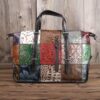 Vintage Handheld Travel Bag Women Spliced Shoulder & Crossbody Bag