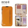 Passport ID Organizer RFID-Protected Cash Travel Document Pouch