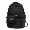 ANLISHI Aesthetic School Backpack Bookbag with Detachable Coin Pouch for Teens College Campus