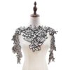 Lace Two-color Flower Embroidery Cloth Sticker DIY Clothing Decoration Cloth, Size: About 112 x 30cm