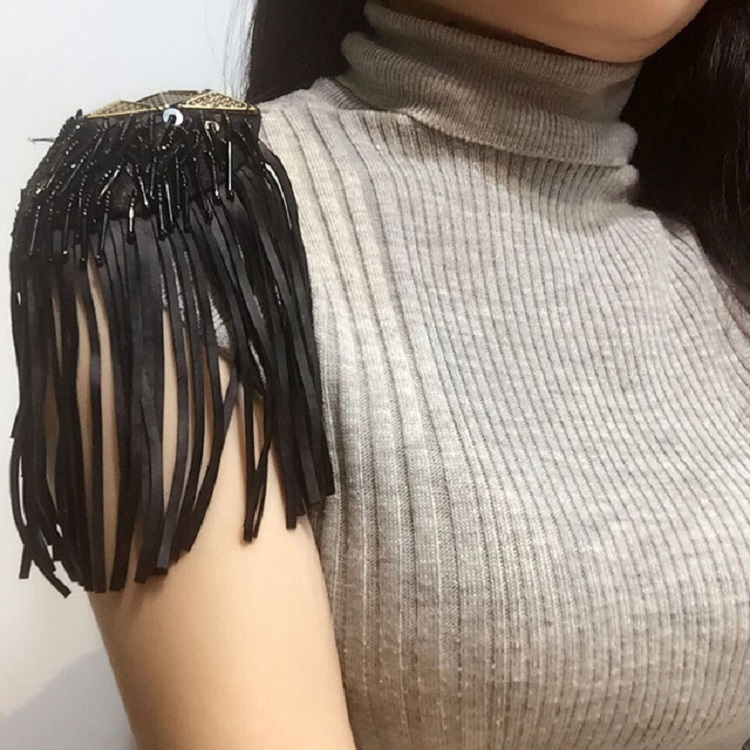 Metal Tassel Shoulders Decoration Costume Accessories