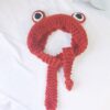 Children Cartoon Frog Big Eyes Earmuffs Hair Hat Bomer Hat