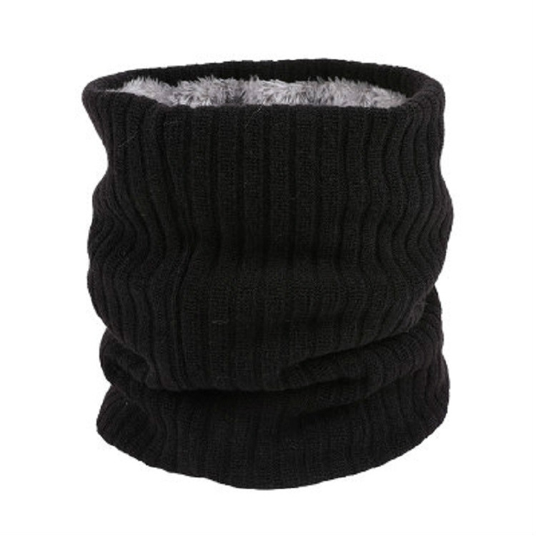 Autumn and Winter Outdoor Cycling Plus Velvet Knitted Warm Windproof Scarf