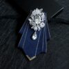 Men Diamond Shirt Bow Tie Banquet Wedding Host Costume Accessories