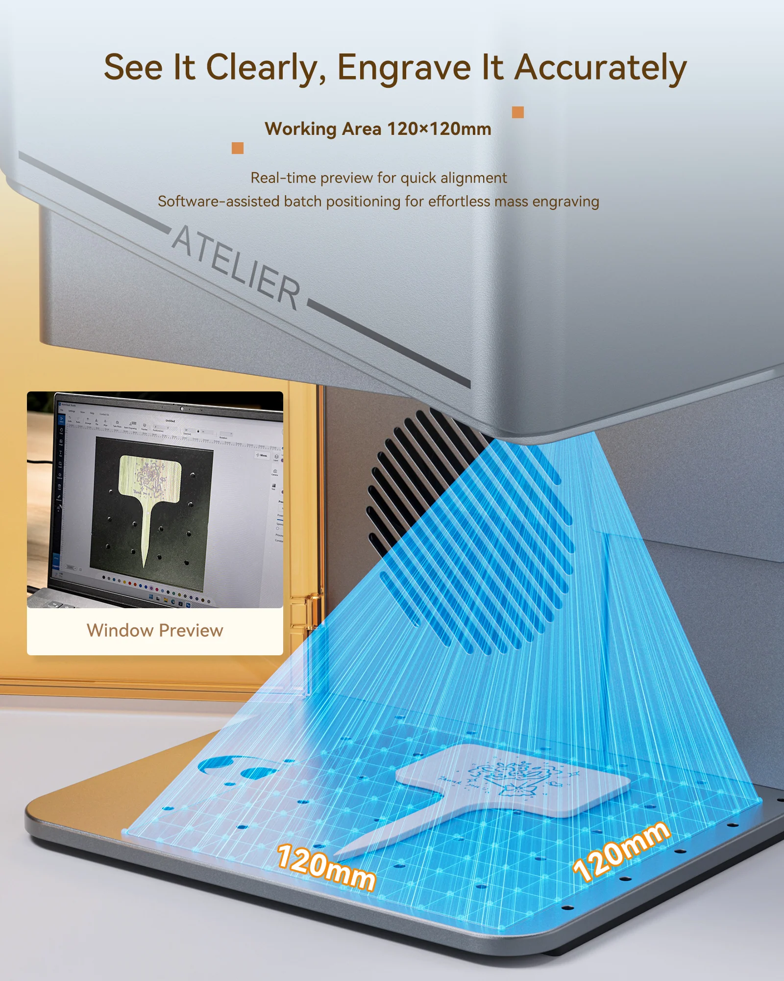 5_898728ba-9a63-42ac-ab70-3398a361df2b.jpg AtomStack Atelier AI Diode Laser Engraver with Built-in Camera