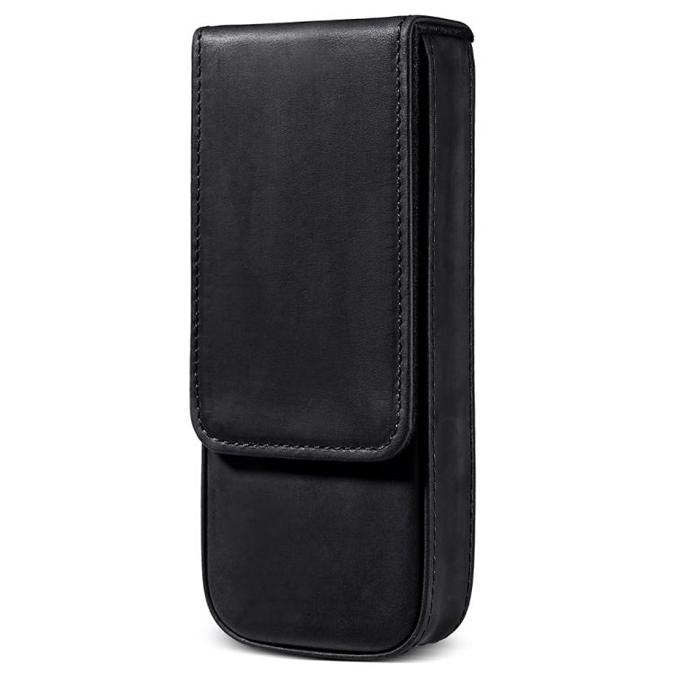 Crazy Horse Leather Magnetic Drawer Style Three Pieces Pencil Case