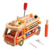 Kids Early Education Multifunctional Solid Wood Disassembly Fire Truck