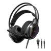 Lenovo EY130 Wired Over-Ear Gaming Headset 50mm Drivers Virtual 7.1 Surround Sound FPS Tuned Audio ENC Mic RGB for PC Laptop