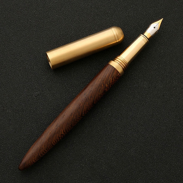 Luxury Wood Fountain Pen School Office Writing Ink Pen Stationery Gifts Supplies