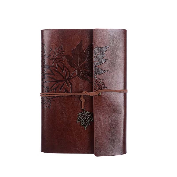 PU Maple Retro Straps Handbook Loose-leaf Notebook, A7, A6