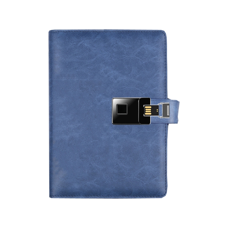A5 Multi-Function Fingerprint Unlocking Notebook Can Record 10 Fingerprints, Fingerprint Lock + 16G U Disk, Only With Fingerprint Lock