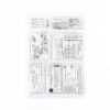 5 PCS Vintage Botanical Arrangement Handbook Clear Silicone Stamp