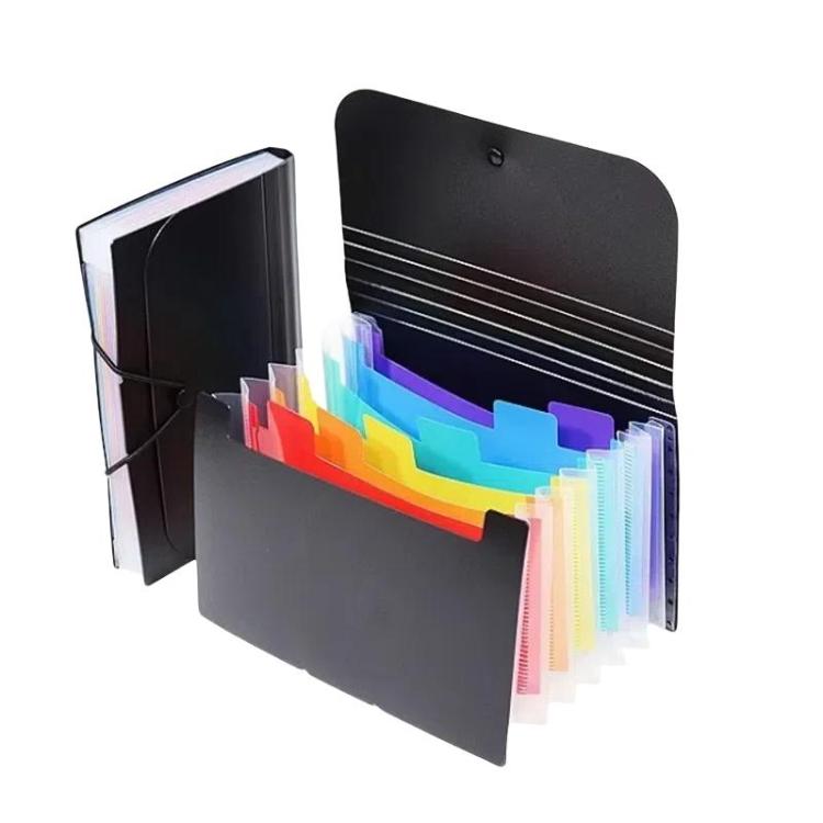 7 Pockets A6 File Organizer Expanding File Folders for Storage and Organization, Black Cover Colorful Inner, Blue Cover Colorful Inner, Purple Cover Colorful Inner, Black Cover Natural Inner, Blue Cover Natural Inner, Purple Cover Natural Inner