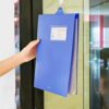 Deli 5333 A4 Hangable Clipboard File Folder With Clip Space-Saving Document Holder