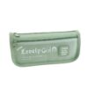Cute Large Capacity Pencil Case with Transparent Front Pocket School Supplies Organizer
