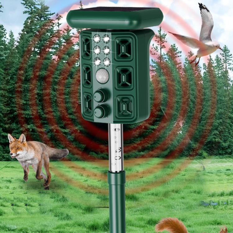 Outdoor Solar Ultrasonic Bird Rodent Repeller Courtyard Night Light, H7015
