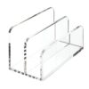 Acrylic Desk Organizer Box File Rack, Single, Double