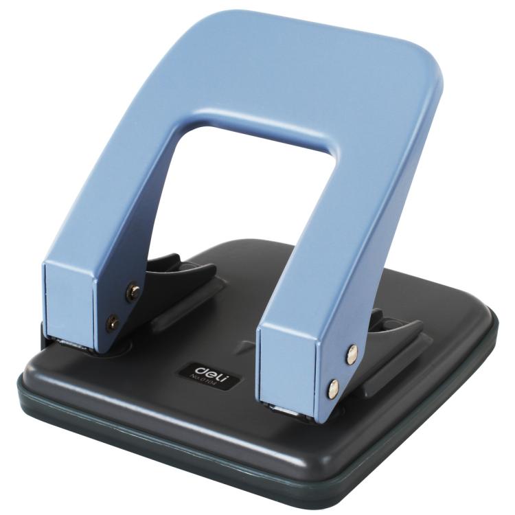 Deli 0104 Two Holes Punch With Ruler Lever Positioning 6mm Punch For 35 Pages